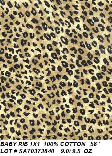 Baby Rib 1x1 Animal Print - Click Image to Close